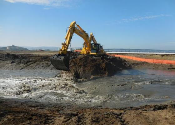 Levee Breach at Lower Walnut Creek