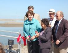 Sen. Feinstein at South Bay Salt Ponds