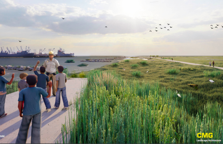 DePave Park Render photo: CMG, City of Alameda