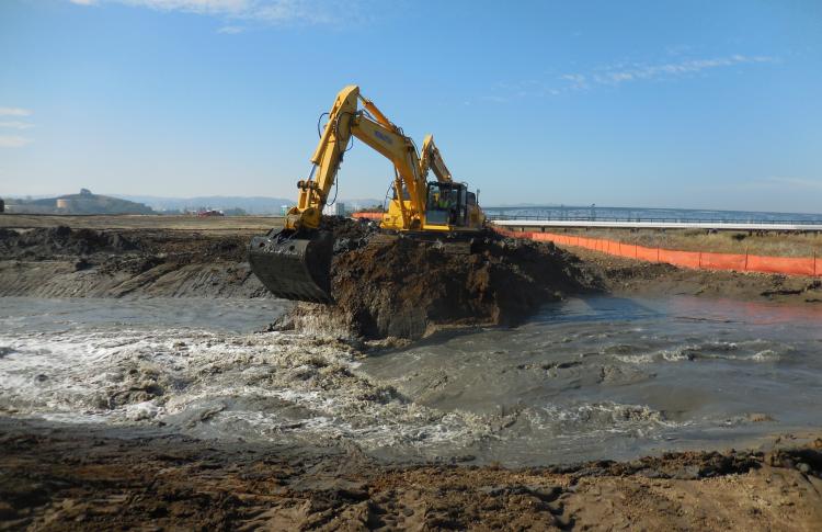Levee Breach at Lower Walnut Creek