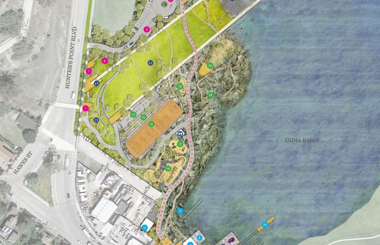 India Basin Waterfront Park design