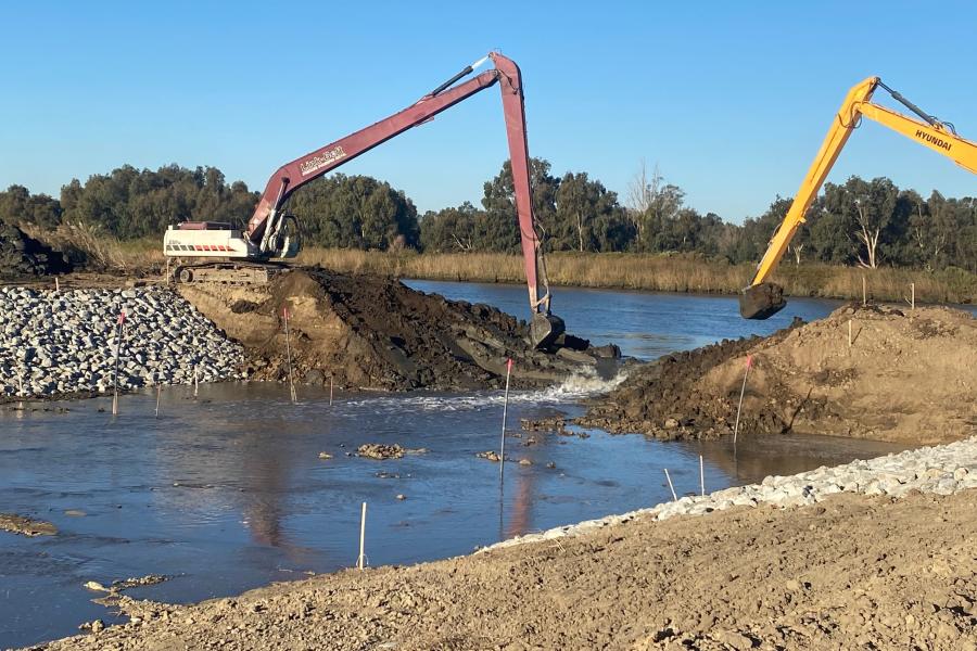 Breach at Montezuma Wetlands